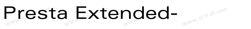 Presta Extended字体转换